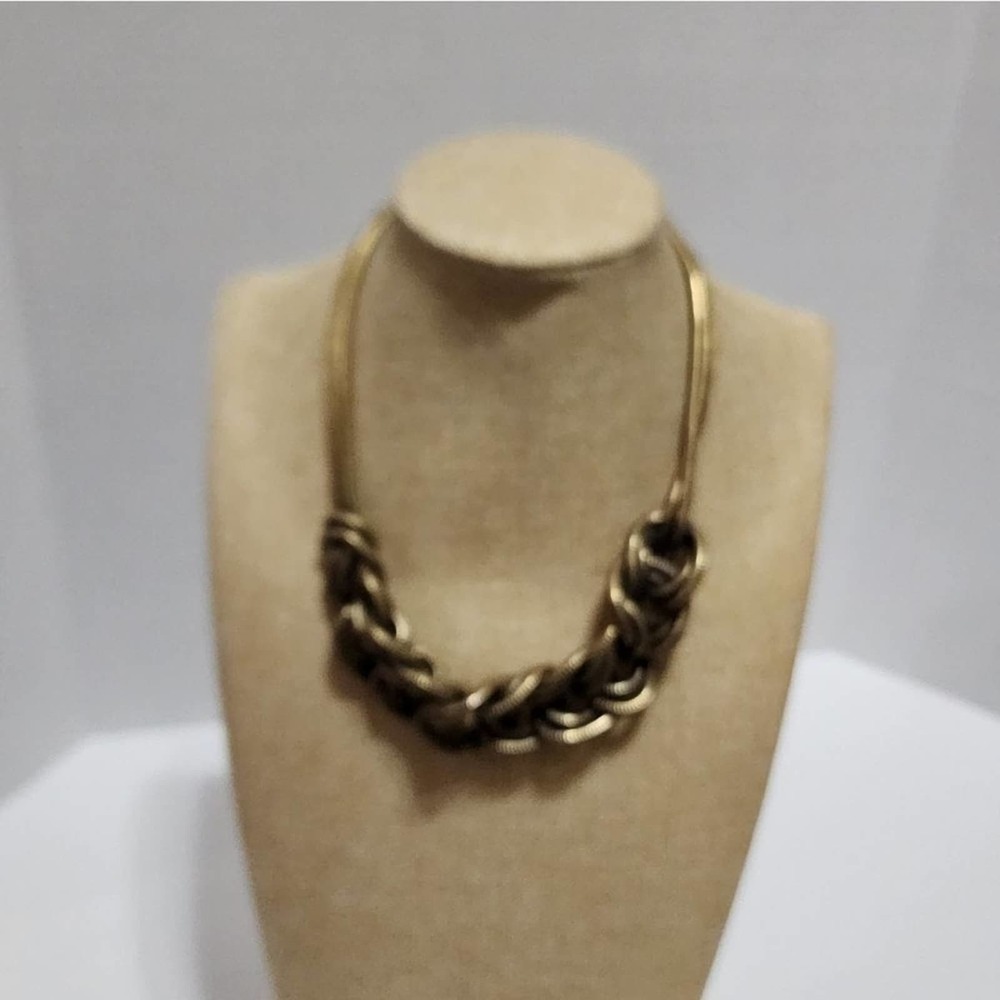 J. CREW gold bibb necklace